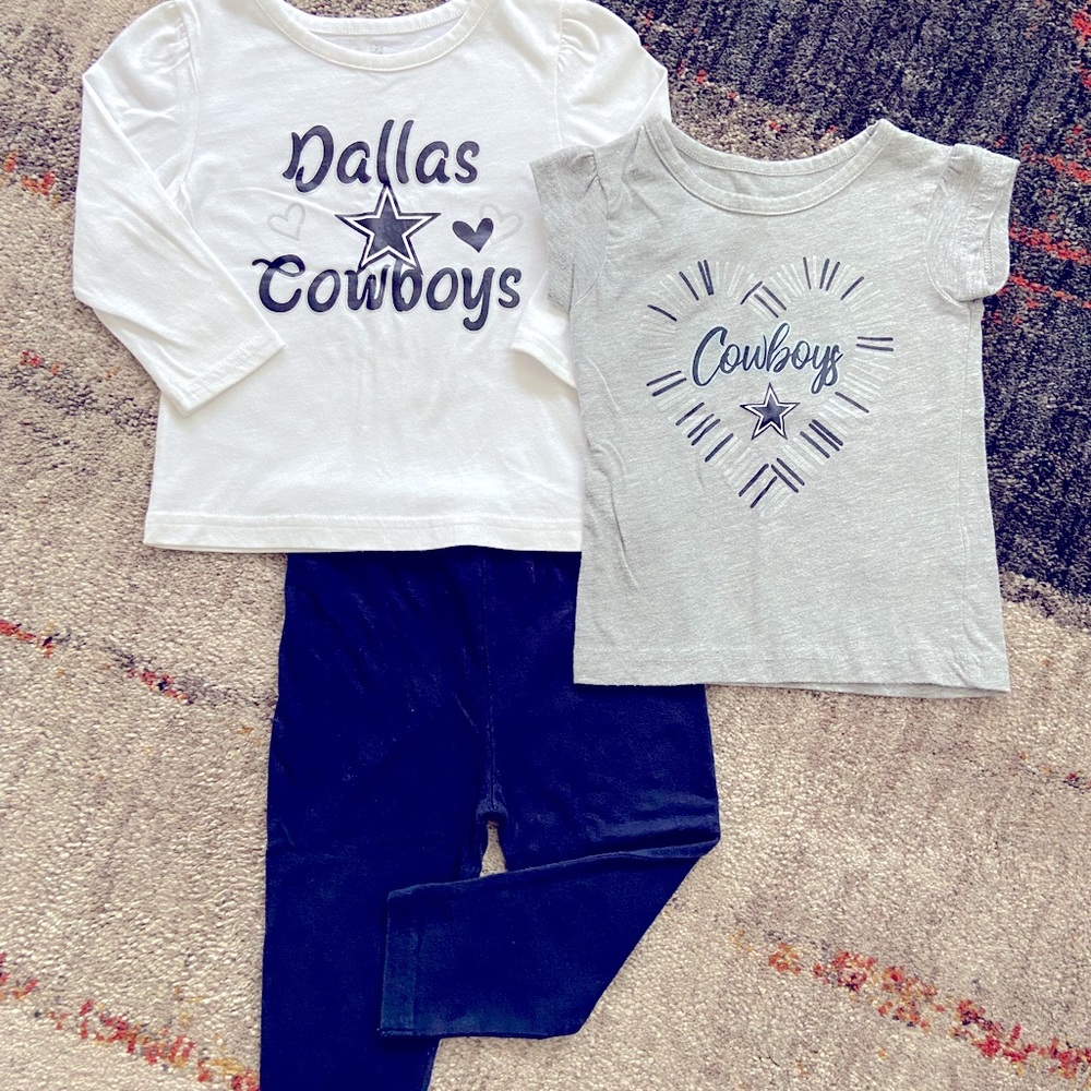 Baby Girl Dallas Cowboys Outfit Bundle 12mo